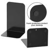 1/2Pcs L-Shaped Simple Bookend Thickened with Anti-slip Design Book Stoppers Holders Decorative Plastic Desk Bookshelf