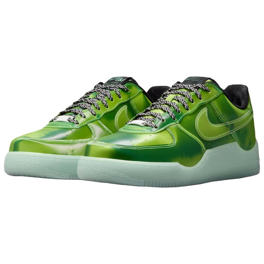 Nike Air Force 1 Low Premium Lebron James - LA Unisex Sneakers White Voltage-Green Multi-Color-Black-Chlorophyll IQ5368-300