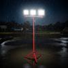 LED Work Light with Stand, 15000 Lumens, Three-Head Portable Camping Light with Individual Switch, Tripod Stand, 3.3 m Power Cord, for Indoor Outdoor