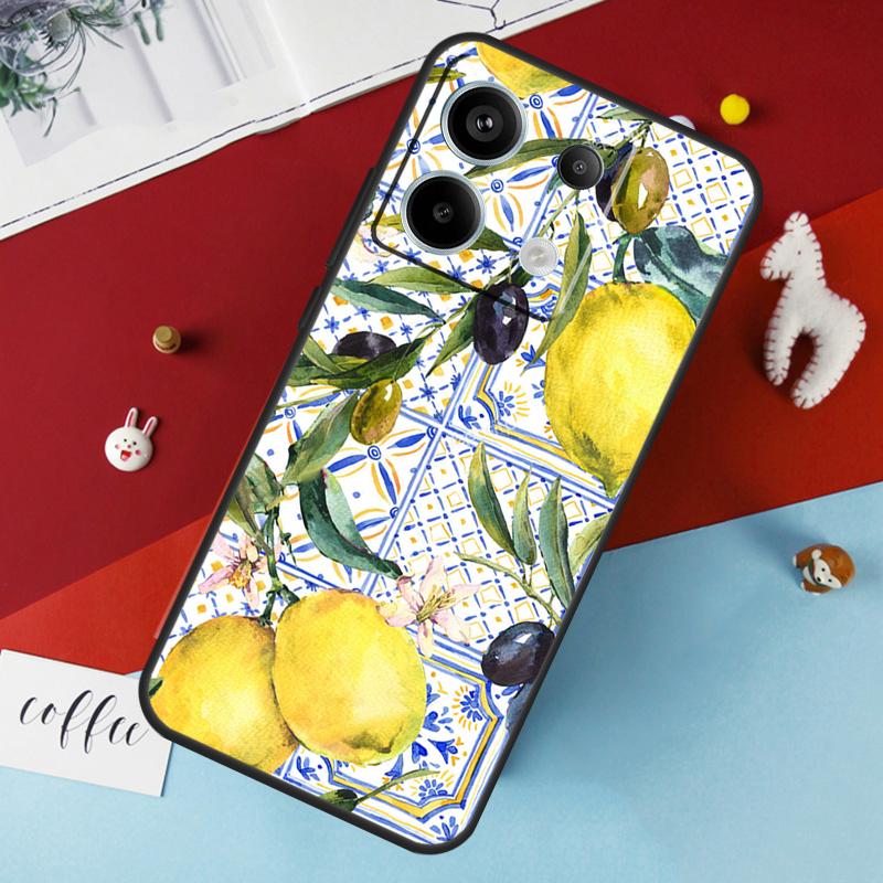 

Средиземноморский лимонный чехол для Xiaomi Redmi Note 13 12 10 8 9 11 Pro 12S 10S 11S Redmi 13C 10A 10C 9C 12C Чехол Redmi Note 13 Pro 4G