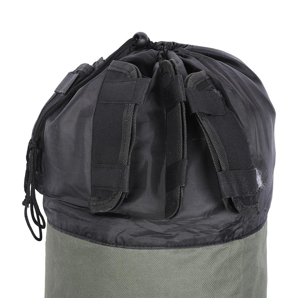 Large Capacity Nylon Fishing Rod Bag Fish Stick Reel Case Carrier Holder Storage Tackle Pouch Accessory(greenblack )