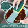 Double-Sided Durable Dishwashing Sponge and Scouring Pad for Kitchen Cleaning