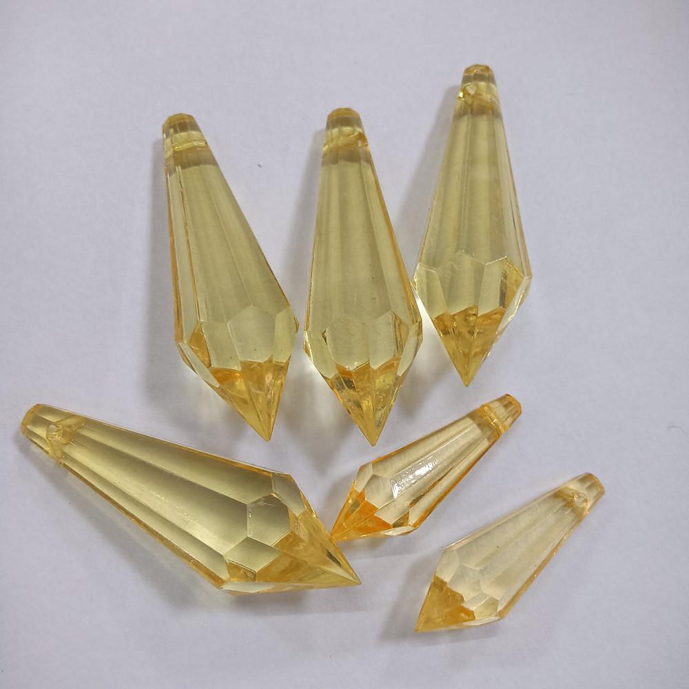 Fashion DIY Colorful Stone 11*33mm 16*50mmJewelry Drop Tip Ice Beads Hanging Beads Acrylic Stone Pendant for Prom Dress