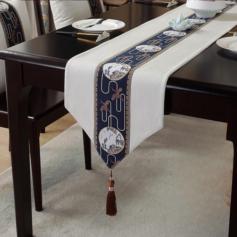 

Новый китайский водонепроницаемый настольный флаг, чайная церемония, дзен, чайный коврик, чайная скатерть, хит продаж, длинная скатерть в китайском стиле 33*140cm 1pcs