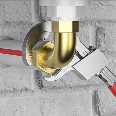 Multifunktionale Badezimmerzange Aluminiumlegierung Material Maulschlüssel Geeignet für Ventile Wasserhähne