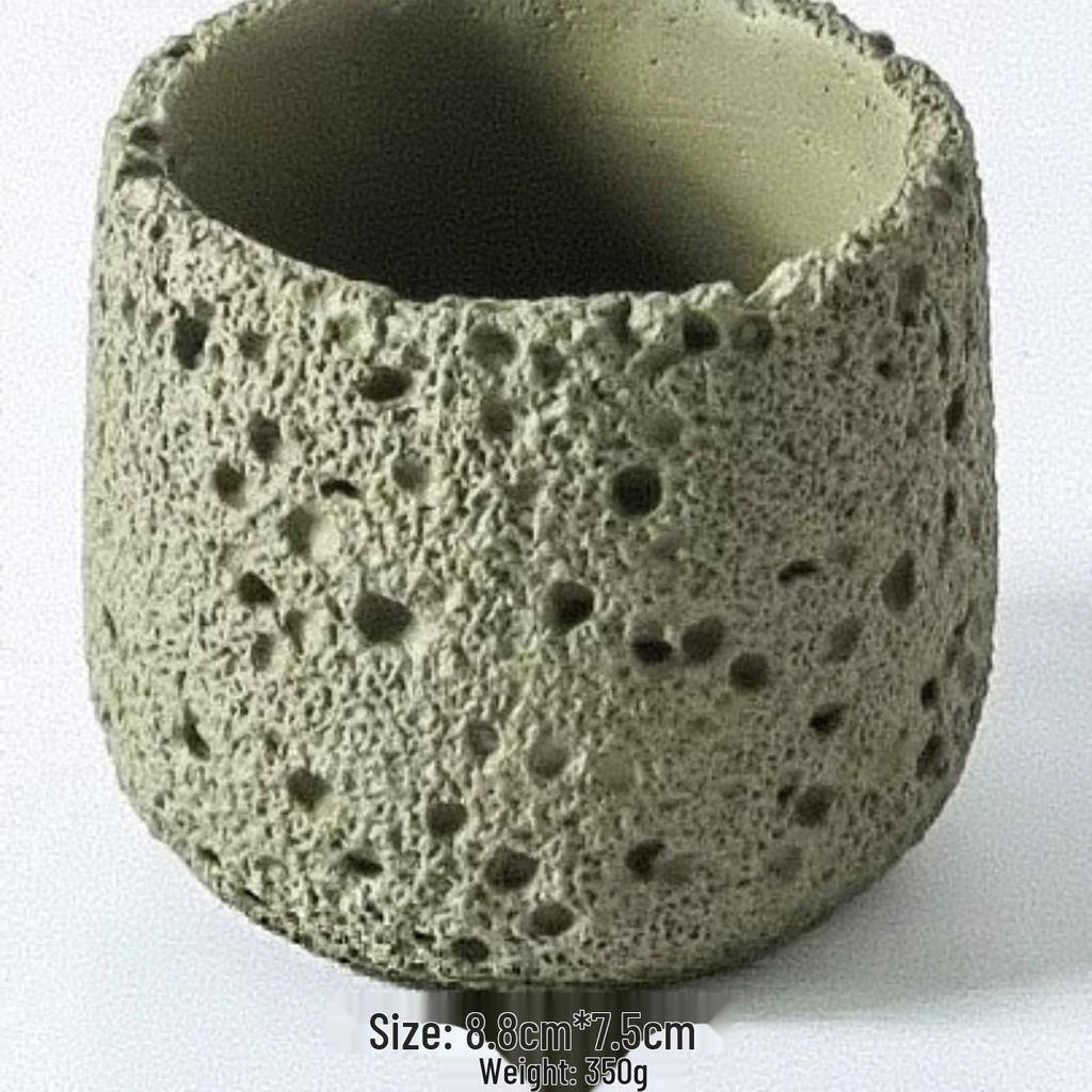 Cross-border Cement Texture Candle & Diffuser Cup - Decorative Aroma Container Ornament