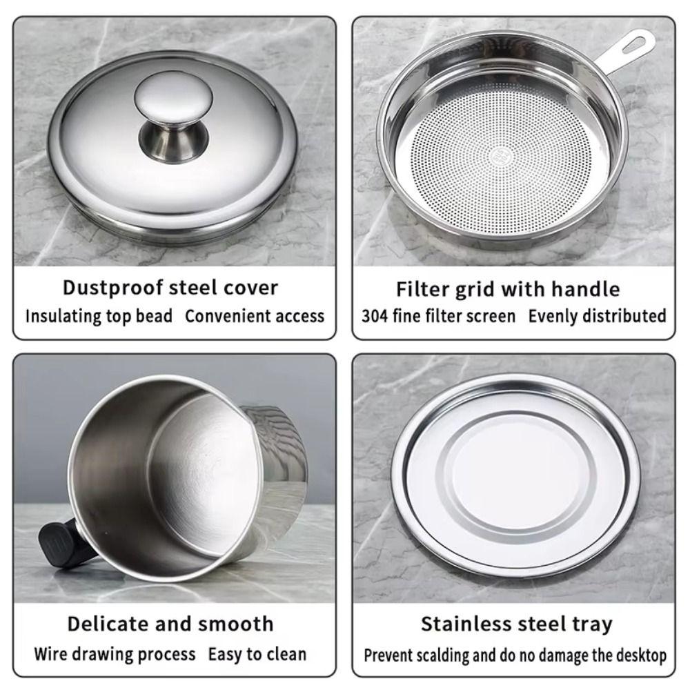 Large Capacity Oil Filtering Pot Anti-Leakage Grease Container Oil Filtration