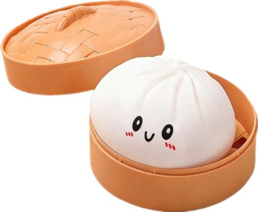 Vivid Dumpling Squishes Stress Balls Fidgeting Tactile Toys Simulation Food Squishies Bun With Steamer Press Dough Ball Gifts*