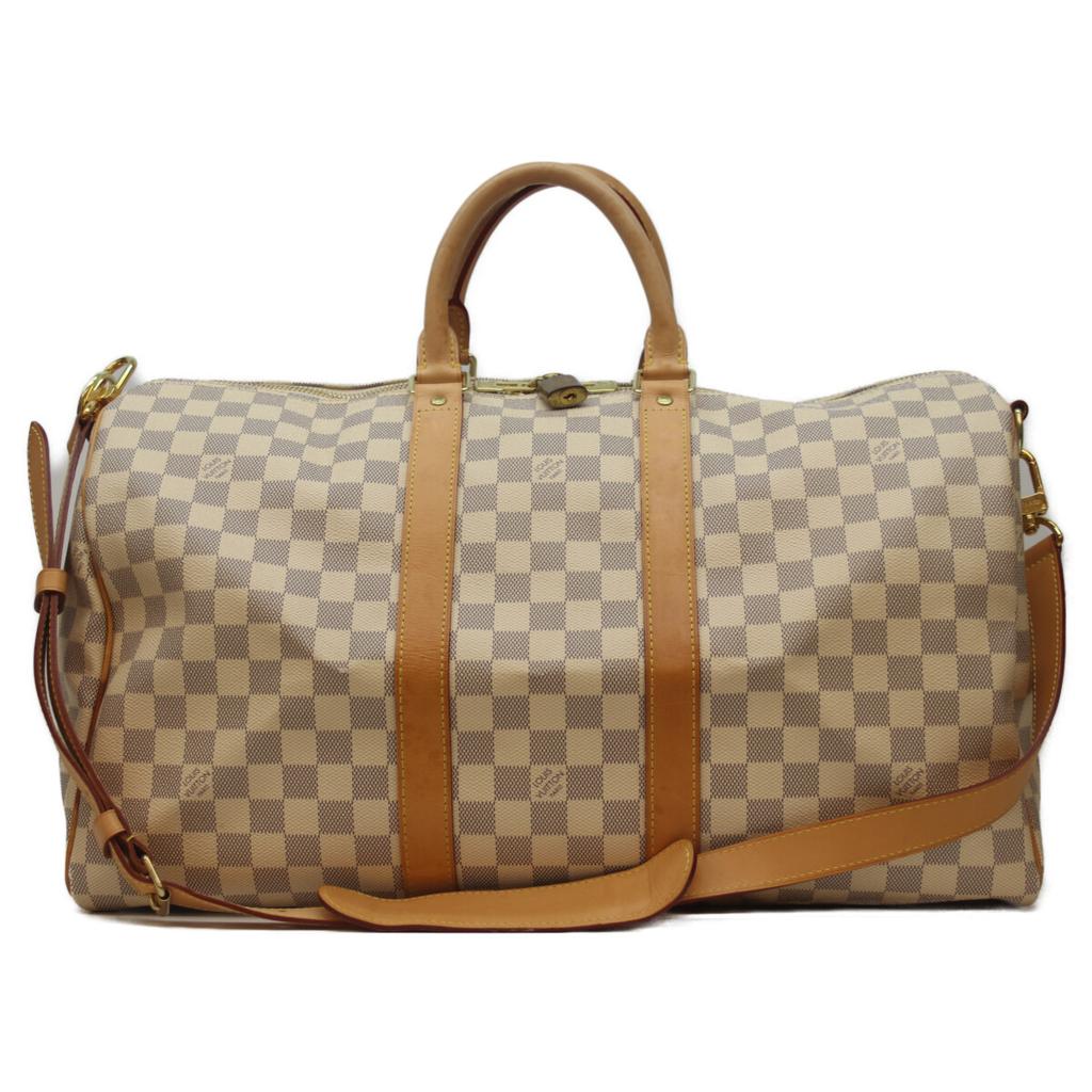 LOUIS VUITTON 16 years N48223 Damier Azur Keepall Bandolier 45 Boston bag Damier Azur CanvasUsed