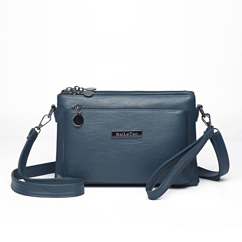 Middle-aged Mother Bag Female PU Messenger Bag Multi-layer Shoulder Bag