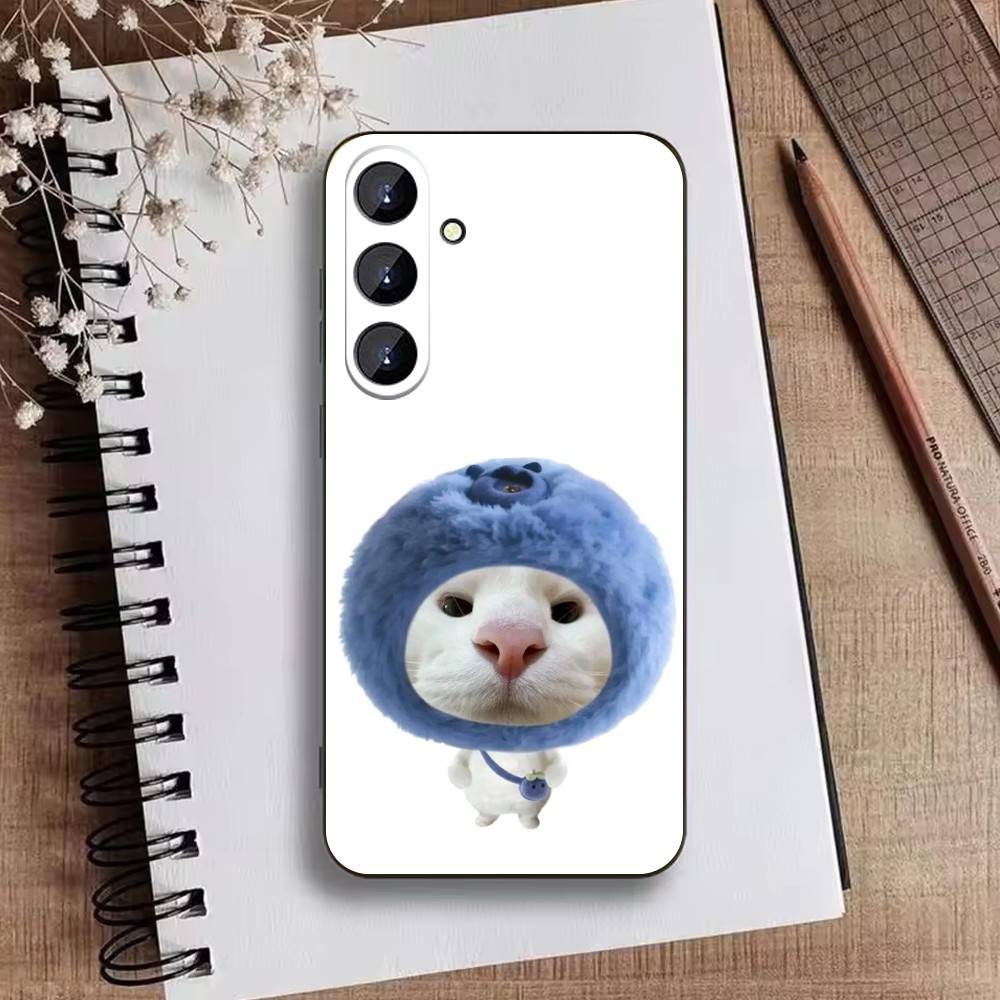 

Silly Goofy Cat Mouse Phone Case For Samsung Galaxy A73,A21s,A22,A31,A52,A53,A71,A41Soft Black Shell Samsung a70