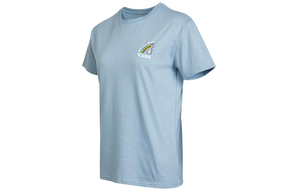 Vans Set-in Sleeve T-Shirt Women s Blue VN0A7YH6BD2 S