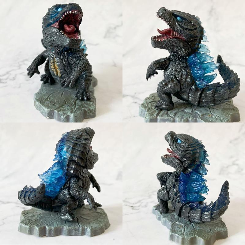 7 Stück Godzilla Actionfiguren Ghidorah Rodan Cartoon Q-Version Modell Spielzeug PVC Schreibtischdekoration Figur Sammler Kinder Spielzeug Geschenk