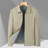 Popular Men's Spring Lapel Jacket for Middle-Aged & Elderly - Casual Dad's Coat for Civil Servants
