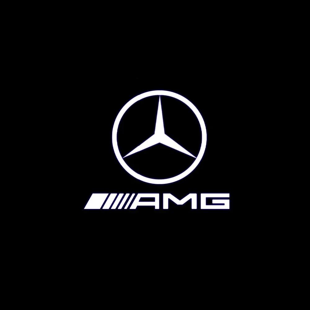 mewf5 2/4PCS automotive LED welcome light laser projector Mercedes-Benz A/B/C/GL/GLC/E E200l E300L E450L W212 2009-2016 attachment