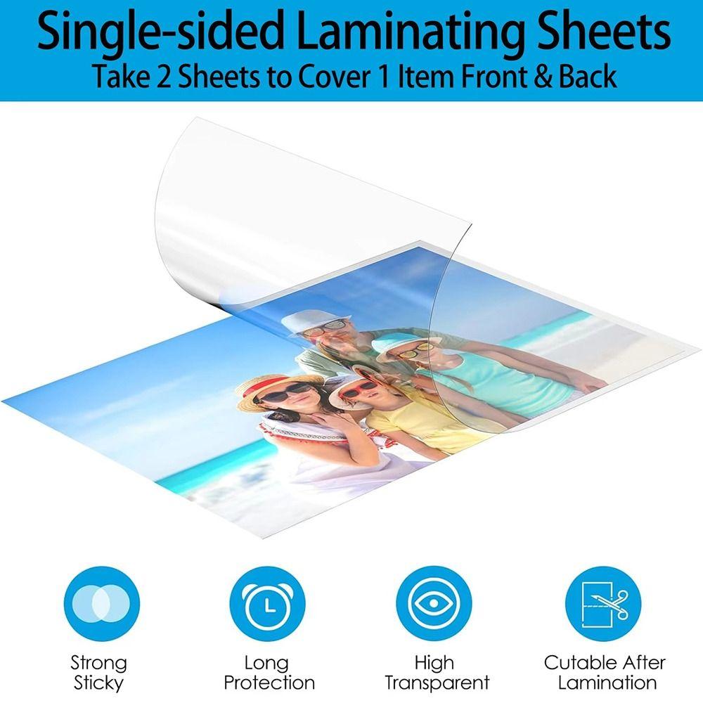 A4/A5/A6 Glossy Film Waterproof Vinyl Sticker New Vinyl Laminating Film Office&Home Use