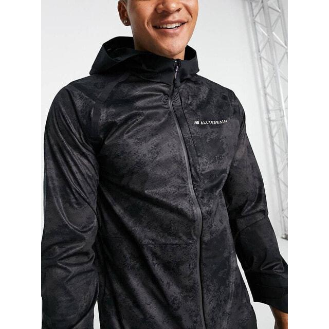 New Balance All Terrain waterproof full zip jacket in black