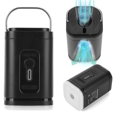 Pompe à air électrique Lampe de camping 3 modes d'éclairage Gonfleur Dégonfleur Pompe Rechargeable pour Lits gonflables Bateau Bouée de natation