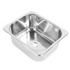 RV Sink 304 Stainless Steel Polished Drop In Single Bowl Basin Sink with 40mm Drain Outlet for Camping Vehicle Boat