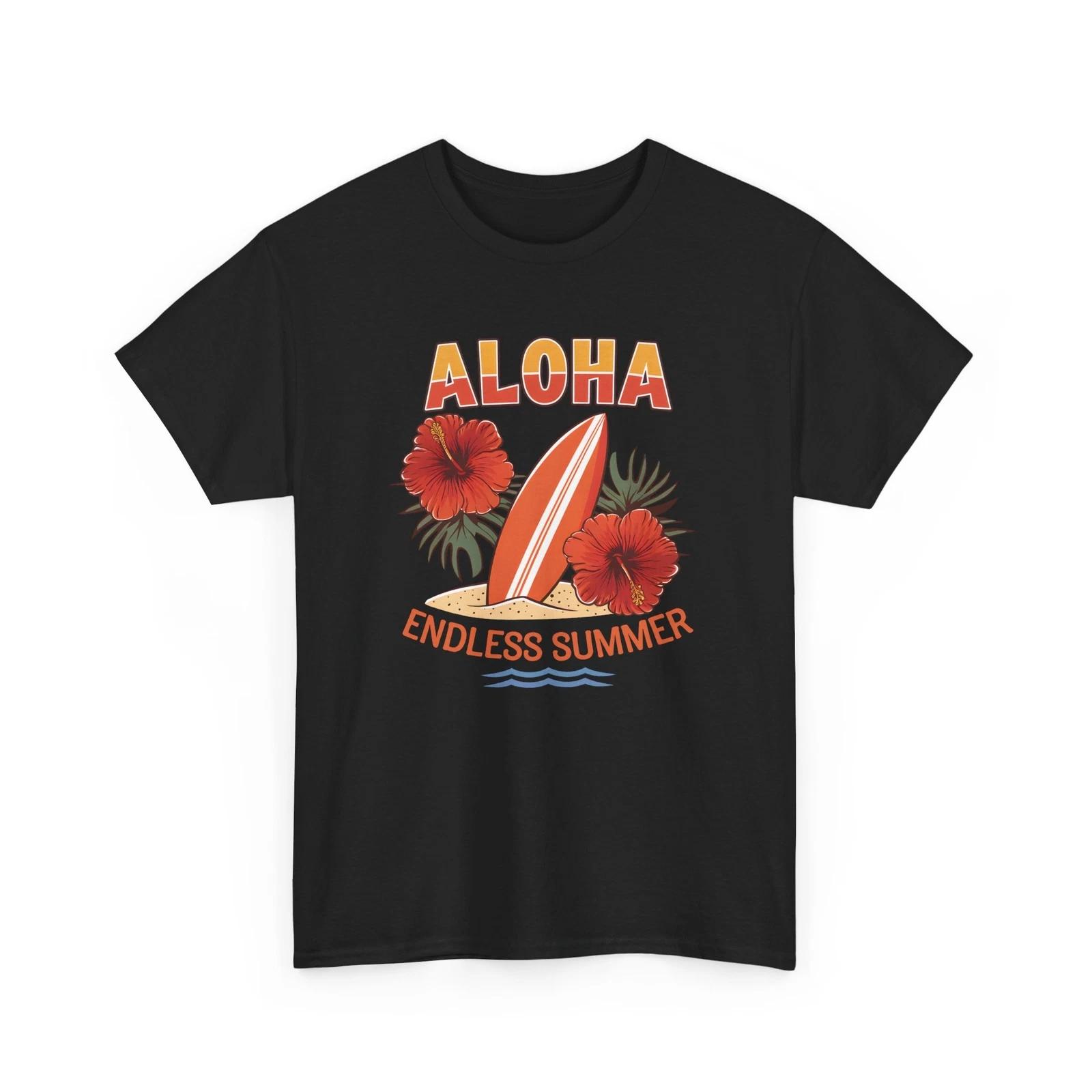 Футболка Beach Vibes | Летняя футболка с океанскими волнами | Ретро футболка Aloha endless summer S