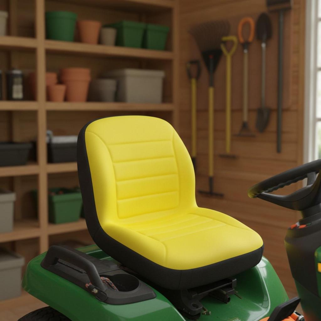 Weatherproof Riding Mower Seat Cover with Pocket Ventilated Tractor