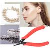 Double Rings Carbon Steel Jewelry Pliers Carbon Steel Needle Nose Pliers  Beading Work