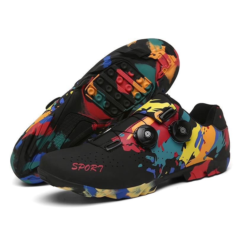 Cycling Sneaker Mtb with Cleats Men Carbon Sports Speed Bike Shoes Women Mountain Racing Flat SPD Road Cycling Footwear