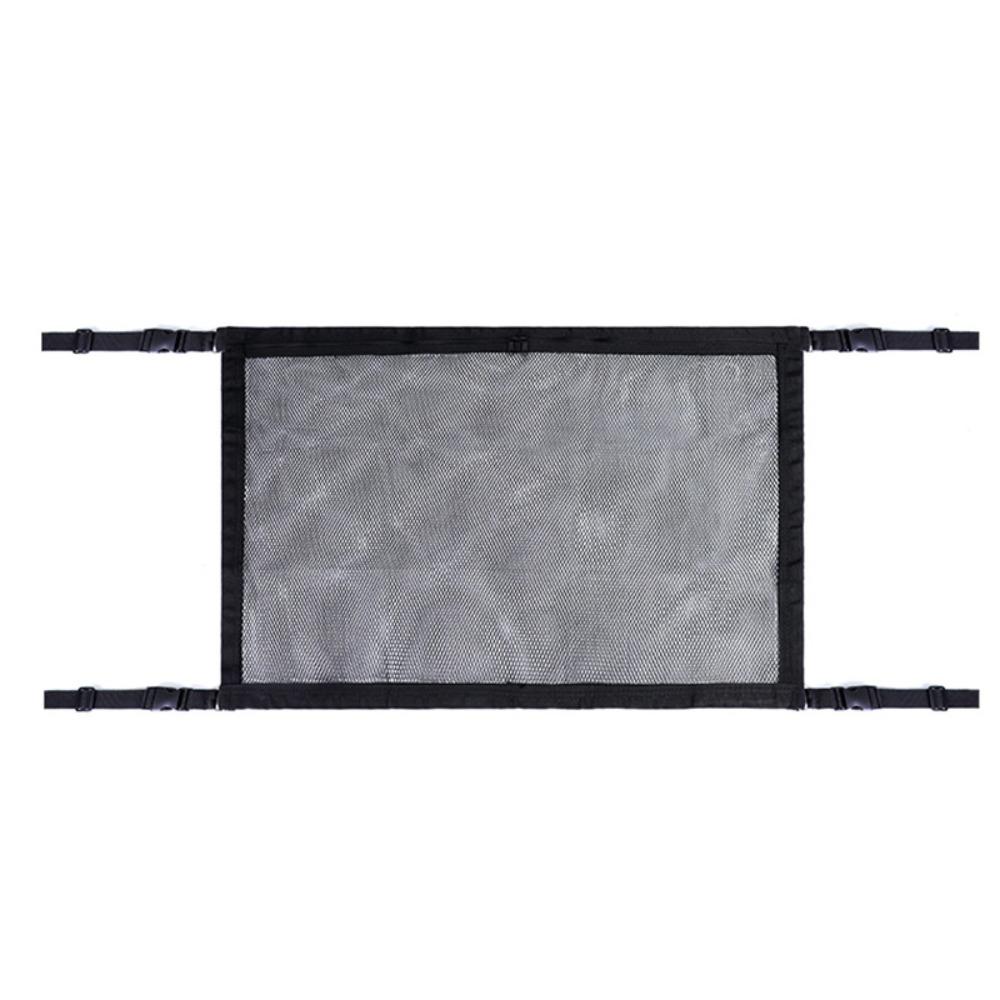Space-saving Car Roof Storage Mesh Bag Double Layer Car Ceiling Cargo Mesh Pocket  Camping