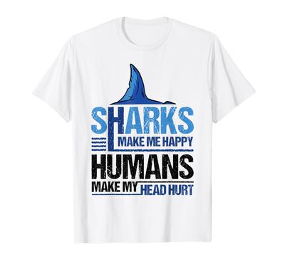 Lustiges Hai-Liebhaber werden Kopfschmerzen haben T-Shirt