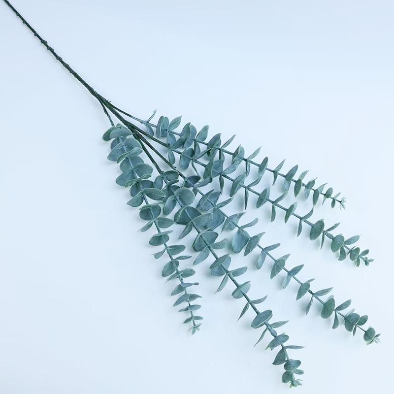 

Имитация Зеленого Растения Лист Эвкалипта Домашнее Украшение Настольная Цветочная Композиция Пластиковый Искусственный Цветок Свадебный Цветок синий