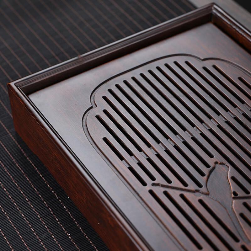 MULTIPOTENT Carved Bamboo Tea Tray