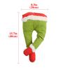 Vánoční Elfí Nohy Stromové Dekorace, X-mas Špička na Strom Girlanda Dekorace Ohýbatelné Plyšové Nohy pro Ozdoby Party Dekorace
