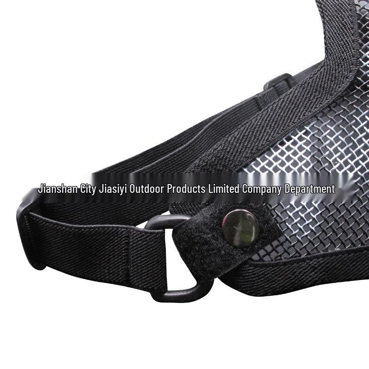 Skull Tactical Half Face Steel Mesh Mask for Wargame Protection