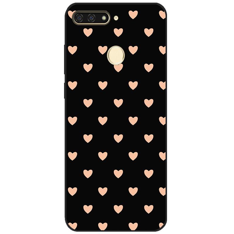 cases for huawei Y6 2018 case 5.7 inch Atu-L21 cover for huawei Y6 Prime 2018 back cover protective soft touch tpu flower rose