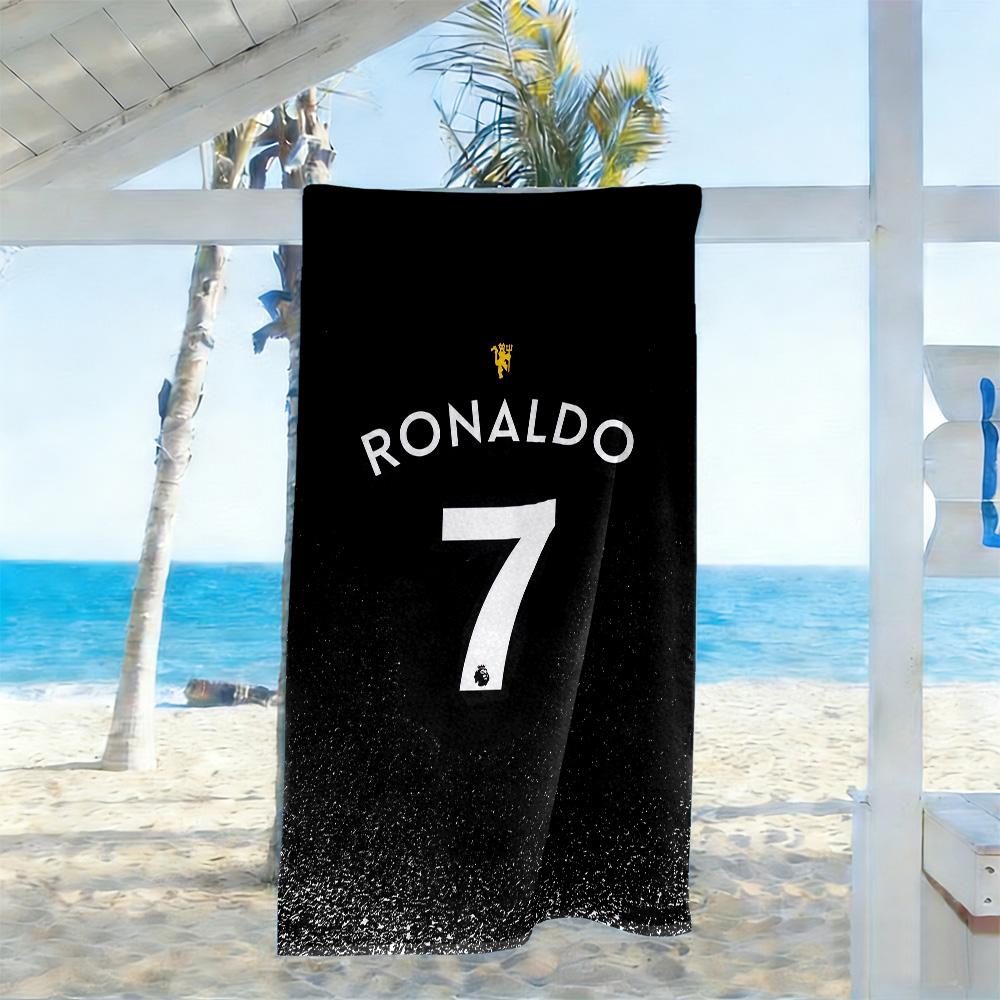 Ronaldo's Real Madrid Legacy Beach Towel Quick-Dry Soft Microfiber Comfortable Lightweight Suitable for Swimming, Gym, Camping, Yoga Vacation