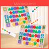 Holz Montessori Formensortierpuzzle für Kleinkinder Kognitive Entwicklung Lernspielzeug