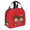Monchhichi Cooled Lunch Lunch Thermal Cooler Lunch Soft Cooler Bag Bag, Black, Box, Insulation, Bag, Zippered, Compact, Bag, Bag, Tote/Eco