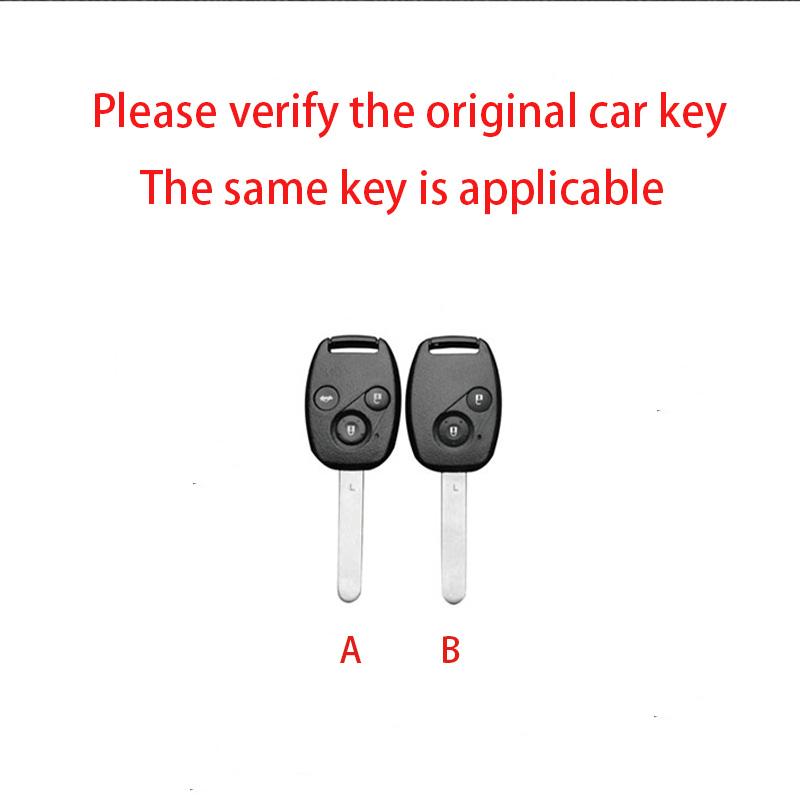 Zinc Alloy Car Key Case Cover Holder Shell Accessory For Honda Accord Crv Pilot Civic 2003 2007 2008 2009 2010 2011 2012 2013