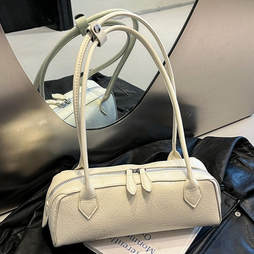 2025 popular French niche bag women's retro underarm baguette bag commuter fashion casual versatile portable shoulder bag