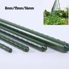 2Pcs 8~16mm Plant Stakes Gardening Pillar Plastic Coated Steel Pipe 55cm Supporting Climbing Flower Fruit Vegetables Support