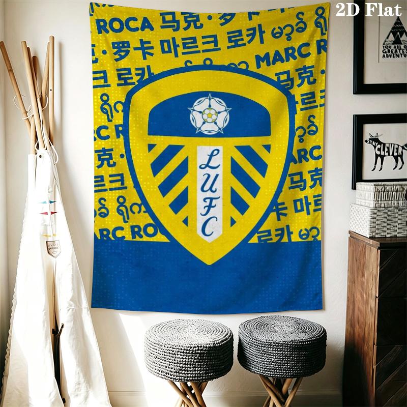 Leeds United Wall Tapestry Aesthetic Wall Hanging Printed Fabric Blanket Decorative Tapestries for Bedroom Living Room Home Decor