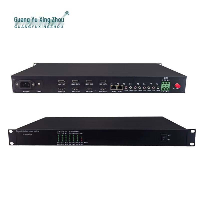 GY-HDMI40S 4-Channel Bidirectional HDMI & Audio Fiber Optic Extender