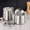 Premium Nonrust Steel Cooking Oil Strainer With Removable Filter Basket Large 1.5/2L Capacity Kitchen Tool