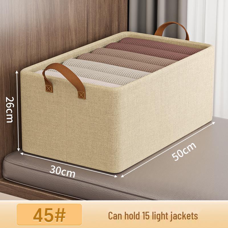 7-Piece Steel Frame Fabric Wardrobe Organizer Set