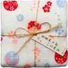 Maruzen Bleached Gauze Temari 28 X 28cm 8-Layer Handkerchief, Pattern,