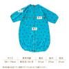 De Bee Pattern Relaxed Jersey All Snap Newborn Baby Cotton Made In Japan [Cream Coco] Two-Way [Crotch Replacement/2way] 100% 50-70cm (Blue)