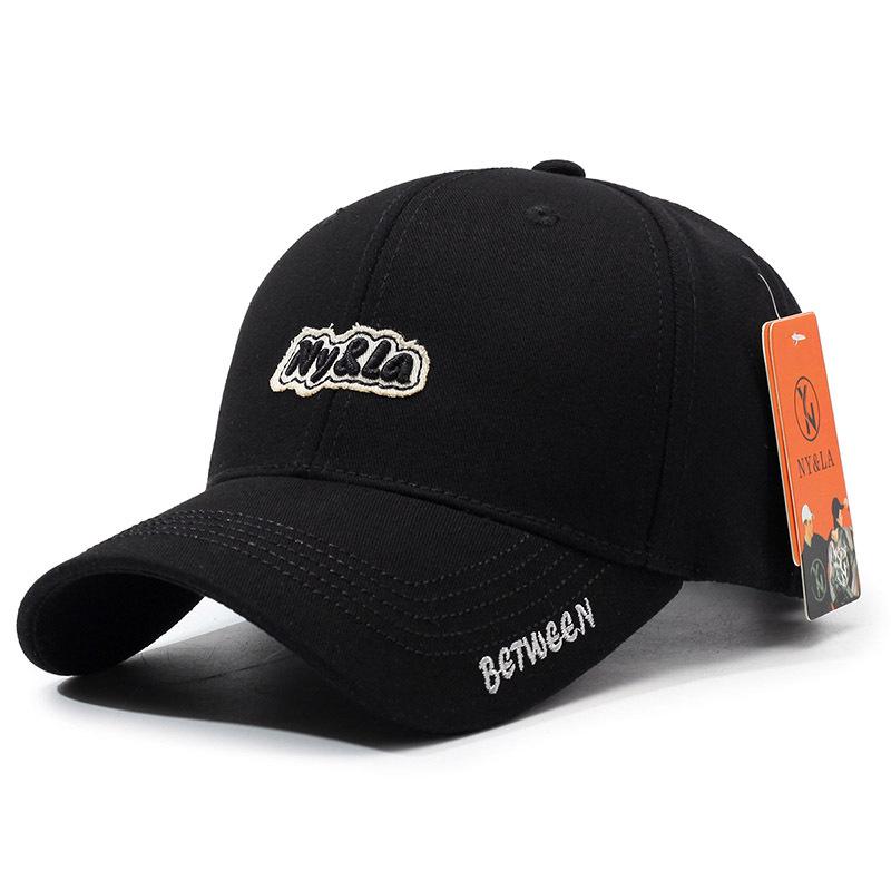 

New Embroidery Ball Baseball Cap Sports Sunscreen Men s and Women s Sun Hats Breathable Versatile Casual Duck Tongue Adjustable чорний