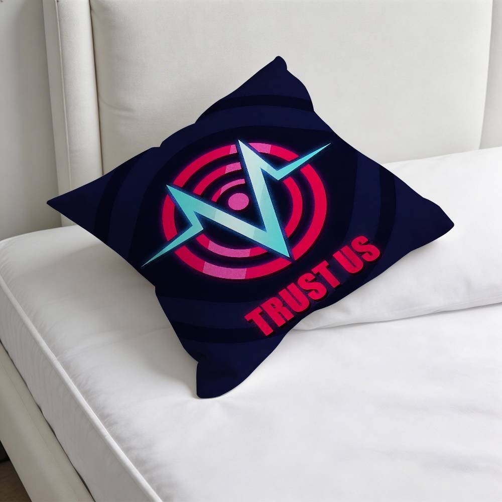 VVOX TTrust US HHazbin Fashion Square Pillow Case Durable Throw Pillow Cover for Sofa Couch Chair