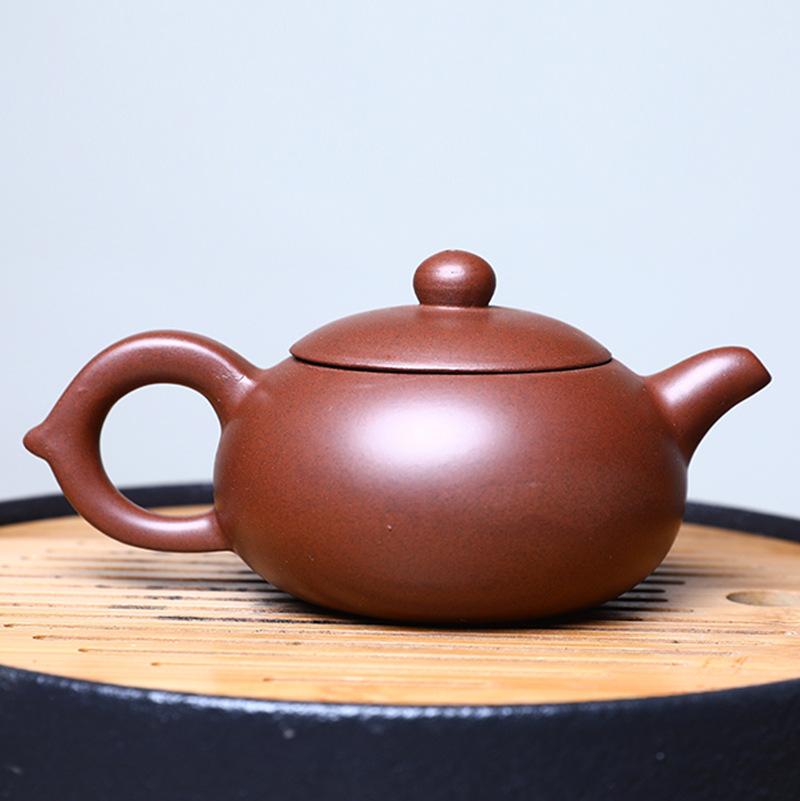 Tetera semihecha a mano con mineral crudo, tetera de arcilla morada para té, tetera Puer y juego de tazas, tetera Gaiwan oriental marroquí.
