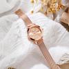 Luxury Small Round Dial Waterproof Luminous Double Calendar Quartz Watch Ladies Business Simple Temperament Watch